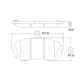 Колодка торм. передн. Hyundai Kona 18- Sonata Kia Ceed CTR GK1370