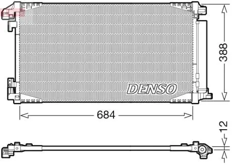 Радіатори кондиціонера Toyota C-HR, 16- DENSO DCN50119