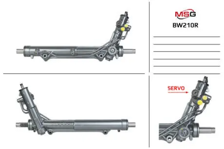Рульова рейка з ГУР відновлена BMW X5 E53 00-07 MSG BW210R