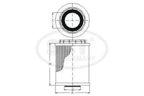 Фільтр оливний SCT / MANNOL SH4033P