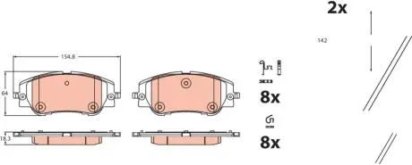 Автозапчасть TRW GDB2478