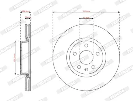 Автозапчасть FERODO DDF2702C