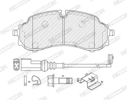 Фото автозапчасть FERODO FVR5539 Автозапчасть FERODO FVR5539