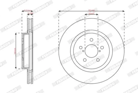Автозапчасть FERODO DDF2863C