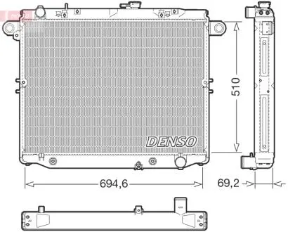 CHŁODNICA SILNIKA DENSO DRM50148