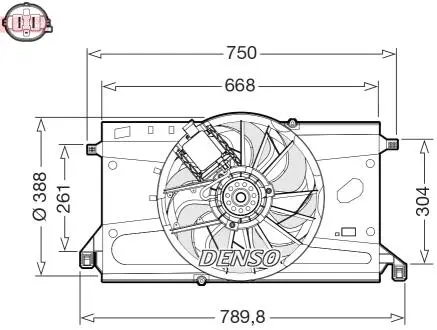 WENTYLATOR DENSO DER10011