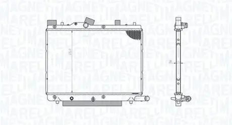 Radiator, engine cooling MAGNETI MARELLI 350213182800