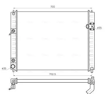 Автозапчасть AVA COOLING DN2482
