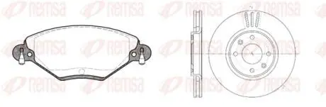 PEUGEOT К-кт галь. колодки + диски 207 02/06- 207 SW 06/07- 3008 06/09- 307 08/00- 307 SW 03/02- 308 09/07- 308 SW 09/07- REMSA 8828.00