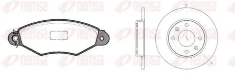 CITROEN К-кт гальм. колодки + диски XSARA (N1) 1.9 D 98-05 REMSA 8643.00