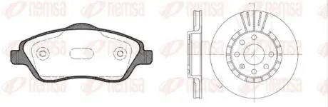 OPEL К-кт гальм. колодки + диски Corsa C 1,0-1,8 00- REMSA 8774.04