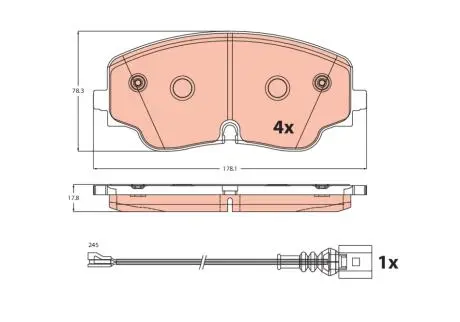Автозапчасть TRW GDB2498