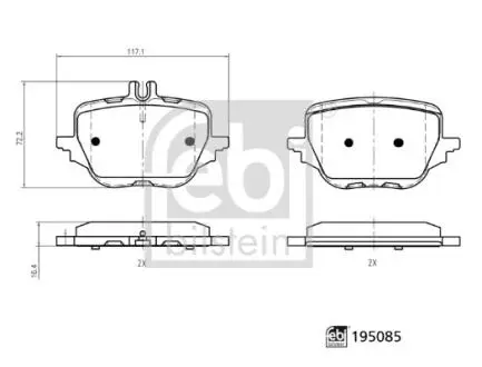Автозапчасть FEBI BILSTEIN 195085