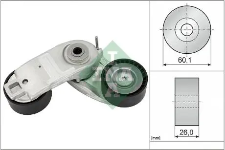 Натяжник ременя генератора Ford Focus 1.0 EcoBoost 20- INA 534 0937 10