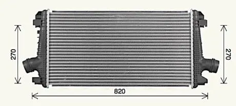 AVA OPEL Інтеркулер INSIGNIA A 2.0 11- AVA COOLING OL4722