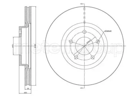 TARCZA HAM PRZOD 320X28 V Metelli 231417C