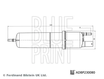 FILTR PALIWA PODGRZEWANY BLUE PRINT ADBP230080