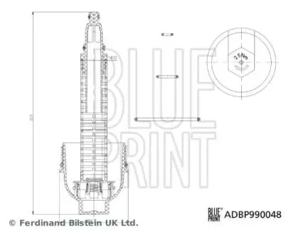 POKRYWA FILTRA OLEJU BLUE PRINT ADBP990048