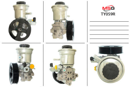 Насос ГУР відновлений Toyota Land Cruiser Prado 150 09- MSG TY059R