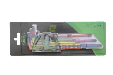 Набір ключів Г-под. Torx T10-T50 (кольорові) JBM 54532