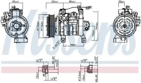 SPREZARKA KLIMATYZACJI NISSENS 891130