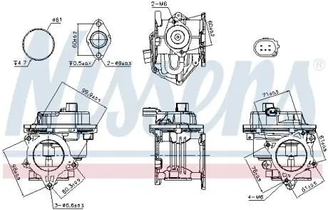 ZAWOR EGR NISSENS 98521