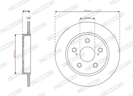 Автозапчасть FERODO DDF3174C