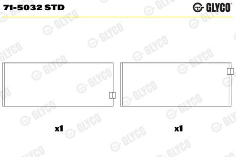 Автозапчасть Glyco 715032STD