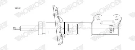 AMORT./PRZ/ HYUNDAI IONIQ 16- /L/ MONROE G8681
