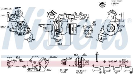 TURBOSPRĘŻARKA VW TRANSPRTER T6 2.0TDI 1 5- NISSENS 93891