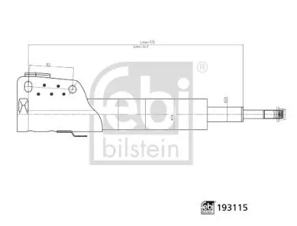 AMORTYZATOR PRZOD L/P FEBI BILSTEIN 193115