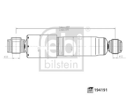 AMORTYZATOR TYL L/P FEBI BILSTEIN 194191