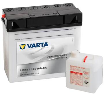 AKUMULATOR 19AH/170A 12V P+ / MOTOCYKLE VARTA 519013024I314