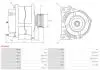 ALTERNATOR 12V Z KOLEM AS-PL A01006S (фото 5)