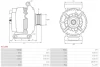 ALTERNATOR Z KOLEM AS-PL A1119S (фото 5)