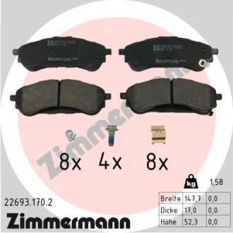 KLOCKI HAMULC. FORD RANGER (TKE) 11- TYŁ ZIMMERMANN 226931702