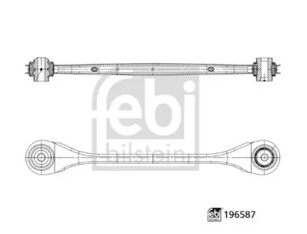 Важіль підвіски (задній/зверху/ззаду) (R) BMW X3 (G01/F97)/X4 (G02/F98) 17- FEBI BILSTEIN 196587