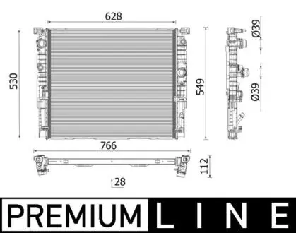 CHLODNICA BEHR PREMIUM LINE MAHLE / KNECHT CR2771000P
