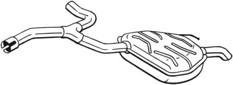 KONCOWY VOLVO S80 2.5 T5 (08/06-12/09) BOSAL 235195