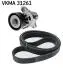 SKF AUDI К-кт ГРМ натяжний пристрій + ремінь A1 (8X1, 8XK) 1.4 TFSI 14-18, SEAT IBIZA IV ST (6J8, 6P8) 1.4 TSI 13-15 VKMA 31261
