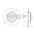 Диск тормозной задний TOMEX TX 73-48 (фото 2)