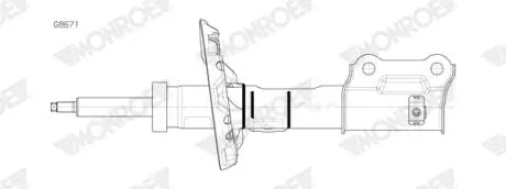 Амортизатор газомасляний MONROE G8671