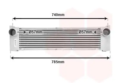 Інтеркулер MERCEDES-BENZ Vito-Series 2.2D 03- Van Wezel 30004371