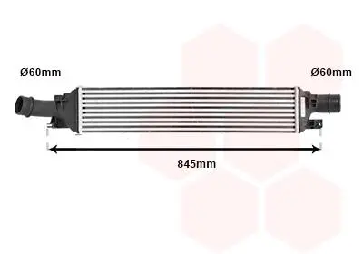 Інтеркулер AUDI Q3 2.0D 11- Van Wezel 03004358