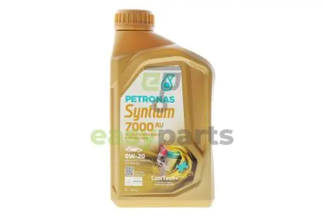 Олива 0W20 SYNTIUM 7000 AV (1L) (Porsche C20/VW 508 00/509 00) (ACEA C5) Petronas 70410E18EU