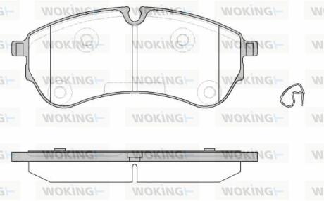 Колодки гальмівні заднi WOKING P19303.00