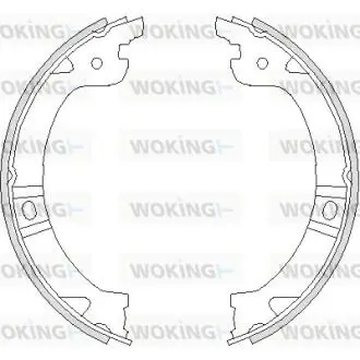 Колодки тормозные WOKING Z4744.00 (фото 1)