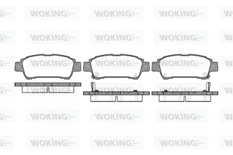 Колодки гальмівні WOKING P9203.02