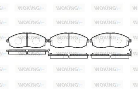 Колодки гальмівні WOKING P6033.02