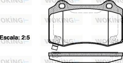 Колодки гальмівні WOKING P5343.54